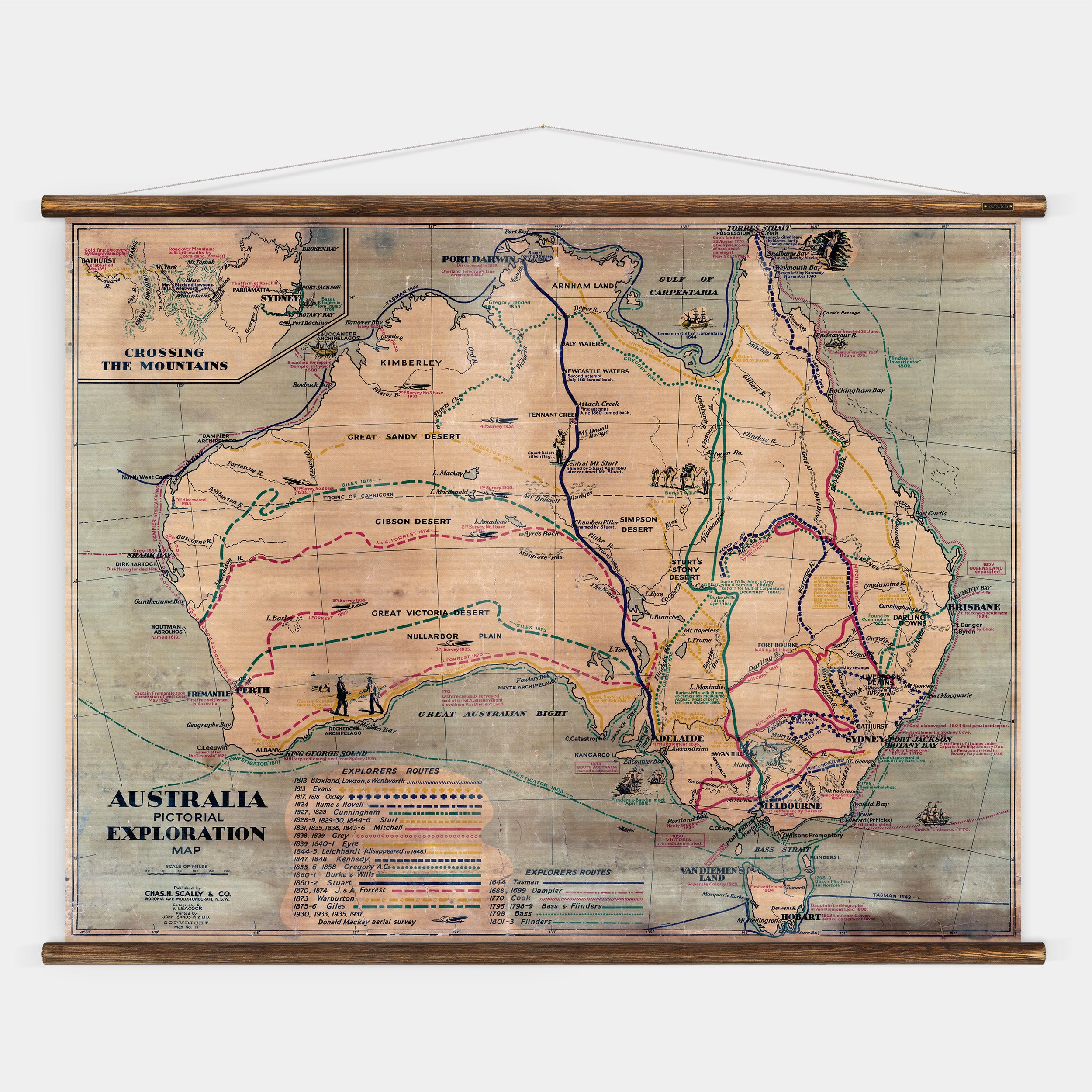 Erstwhile　Map　Exporation　Australia　–